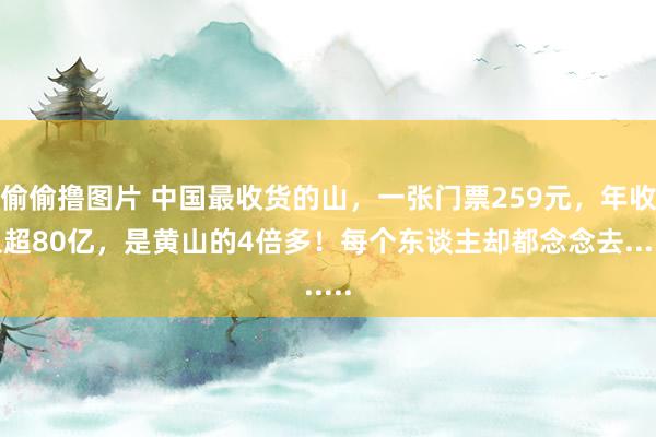 偷偷撸图片 中国最收货的山，一张门票259元，年收入超80亿，是黄山的4倍多！每个东谈主却都念念去......