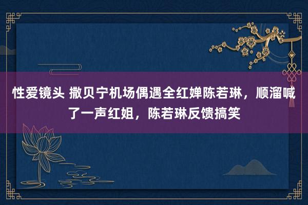 性爱镜头 撒贝宁机场偶遇全红婵陈若琳，顺溜喊了一声红姐，陈若琳反馈搞笑