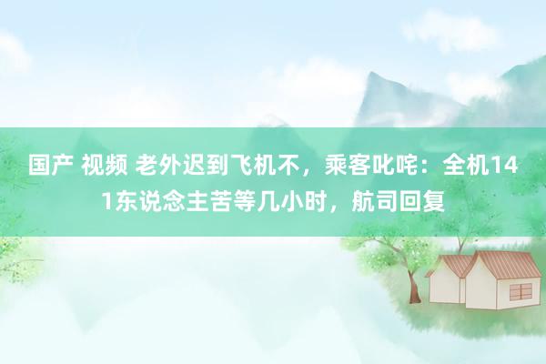 国产 视频 老外迟到飞机不，乘客叱咤：全机141东说念主苦等几小时，航司回复