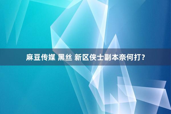 麻豆传媒 黑丝 新区侠士副本奈何打？