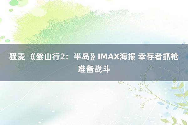 骚麦 《釜山行2：半岛》IMAX海报 幸存者抓枪准备战斗